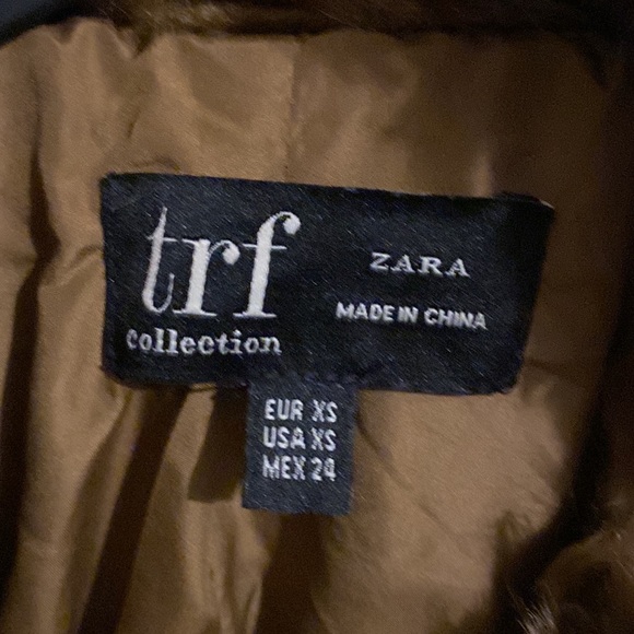 ZARA FAUX FUR COAT - Picture 9 of 10